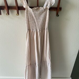 SHEIN checkered Smocked Dress